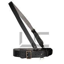 Sam Browne Belt With Crossover Shoulder Strap Genuine Leather British Military picture