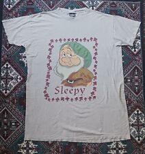 Vintage 90s Disney Sleepy 7 Dwarves T Shirt One Size Mushrooms picture