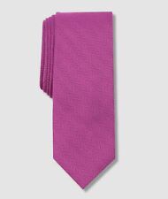 $55 Bar III Men Purple Herringbone Slim Skinny Silk Self Tied Necktie 57 x 2.5 picture