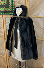 Antique Velvet Cloak Fur 1800s  picture