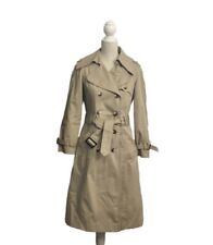 Vtg Outer Wise Trench Coat Double Breasted Removable Liner Belted Sz 9/10 Cotton picture