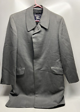 VINTAGE Burberry’s England Commodore 100% Wool Topcoat-Gray S-36 picture