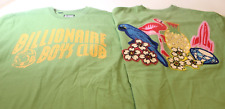 BILLIONAIRE BOYS CLUB  MEN'S T-SHIRT IN SIZE OVERSIZED M IN GREEN WITH PATCHES picture