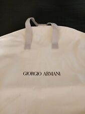 Vintage Giorgio Armani Vinyl  Garment Bag w/ Zipper Closure 36