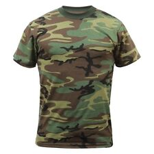 Rothco 8777 Mens Woodland Camo Short Sleeve T-Shirt (Choose Sizes) picture