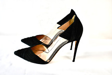 VALENTINO Black Suede Shoes Size 40.5 / 9.5 On Sale sn picture