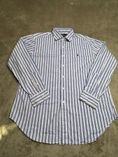 Polo By Ralph Lauren Blue Yellow Striped Stanton Classic Fit Button Down Size XL picture