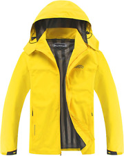 Men's Lightweight Waterproof Hooded Rain Jacket Outdoor Raincoat Shell Jacket picture