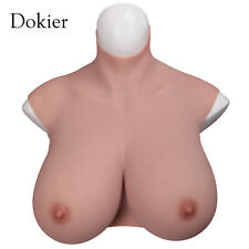 B-K Cup Plus Size Silicone Breast Forms Breastplate Fake Boobs With Veins Skin picture