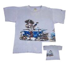 Vintage St. Thomas Virgin Islands T-Shirt Medium Pirate Fish Single Stitch picture