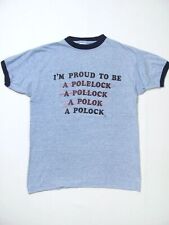vintage PROUD TO BE POLISH 70s Joke Humor Champion Single Stitch USA t-shirt S picture
