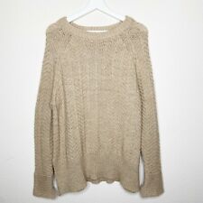 H&M Tan Longer Length Multi Knit Sweater M picture