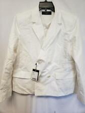 MSRP $495 Max Mara Weekend Womens White Blazer Size 14 picture