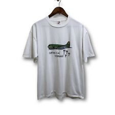 Vintage 90s Curtiss C-46 Commando Army Air Force Military Graphic T Shirt Sz XL picture