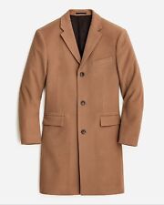 J. CREW Men's Ludlow Topcoat Wool Cashmere Blend Toffee Brown sz 44R - $498 NWT picture