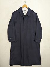 Schneiders Salzburg Wool Coat US46 XL EU54 Mens Long Navy Blue Overcoat Winter picture