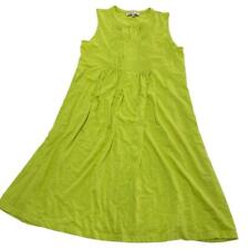 Jones New York Dress Womens Medium Green Pleated Front picture