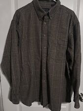 Roundtree & Yorke Casuals Flannel Men's XXL Plaid Long Sleeve Button Down Shirt picture