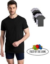 Fruit Of The Loom Men's Eversoft Crew Moisture Wicking T-Shirts Small 5-Pack picture