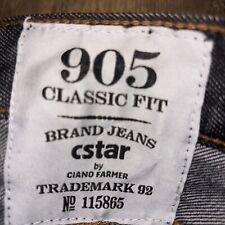 C-Star By Ciano Farmer Men’s Gray Jeans 905 Classic Fit Straight Leg Size 32 picture
