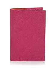 Campo Marzio Unisex Leather Passport Holder,Pink,One Size picture