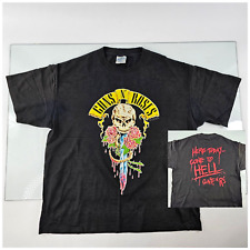 VTG GUNS N' ROSES Shirt Mens XL Here Today Gone To Hell 1991 STARTING TO DRY ROT picture