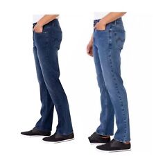 Urban Star Men's Relaxed Fit Straight Jean Man Jeans Denim Jeans Blue picture