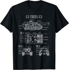 NEW LIMITED World War 2 German Tank Tiger I Engineering T-Shirt Size S-5XL picture