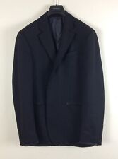 $1198 John Varvatos Collection Black Jacket Blazer w/ Leather Trim EU50 US40 picture
