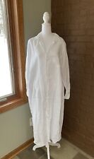 Frank & Eileen Rory Maxi Shirtdress White Size M Medium  100% linen Light Airy picture