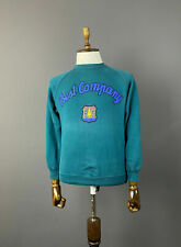 Ladies Vintage Best Company Blue Crew Neck Big Logo Sweatshirt Sweater Size 7 picture