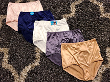 Lot of 5 Vanity Fair Women's briefs Size 8 satin panties picture