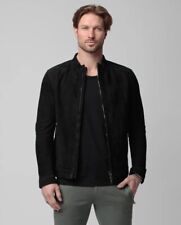 Classic Stylish Handcrafted Outerwear Premium Black Suede Leather Biker Jacket picture