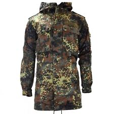 Original German army field jacket parka military issue hooded Flecktarn combat picture