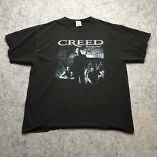 Vintage Creed 2002 Weathered Tour T Shirt Mens XL Black Delta Rock Concert Y2k picture