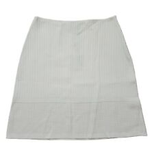 St. John New NWT Blanco White Ribbed Skirt 4 picture