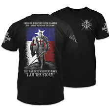 Texas Crusader Patriotic T-Shirt American Pride Veteran Support Tee picture