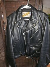 Schott Perfecto Double Leather Riders Jacket  Size 42  Made in USA picture