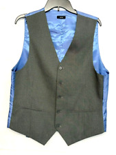 JF J.Ferrar Vest Mens Size Medium Modern Fit Pinstripe Buckle picture