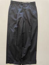 VTG JB Britches Nordstrom 33 x 28 USA MADE Charcoal 100% Wool Twill Dress Pants picture