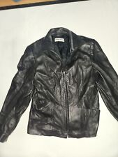 gerry weber genuine nappa leather jacket womens  size 10 picture