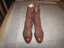 ORIGINAL 1910'S WW1 Era ABERCROMBIE & FITCH NURSE'S FIELD  Leather Boots  picture