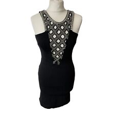 Bodycon Dress Women's Size 6 Mini Black Sleeveless Topshop(AA16) picture