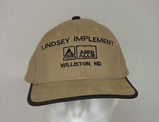 Vintage Lindsey Implement AGCO Allis Strapback Hat Williston North Dakota picture