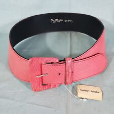 Vintage 1980s Asymmetrical Wide Hip Belt  Barbie Pink New Wave New W/ Tags Small picture