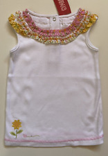 Gymboree Sunflower Fields 2007 Tank Top Mixed Print Ruffle White Size 4T NWT picture