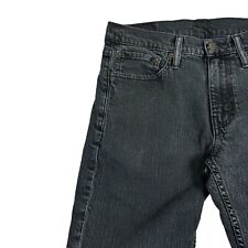 Levi's 511 Jeans Mens 31x32 Black Slim Fit Stretch Dark Wash Denim Red Tab picture