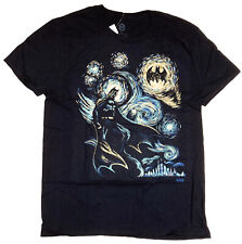 DC Comics Batman Starry Night Men's Black T-Shirt New picture