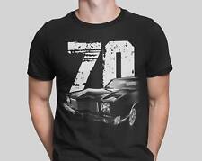 1970 Chevy Monte Carlo Front Side View Silhouette With White Year T Shirt picture