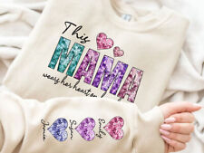 Custom Mom Sweatshirt, Child Names On Slave, Mothers Day Gift Crewneck picture